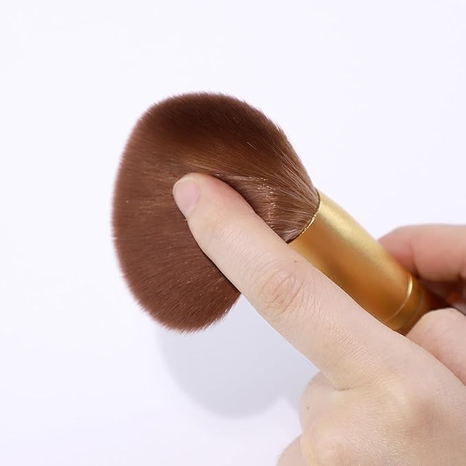 X Marilyn 10PCS Makeup Brush Set Brown Gold Double Ended Professional Make Up Brush for Foundation Blush Powder Eyeshadow Blush Eyebrow Lip,Best Gift Kit