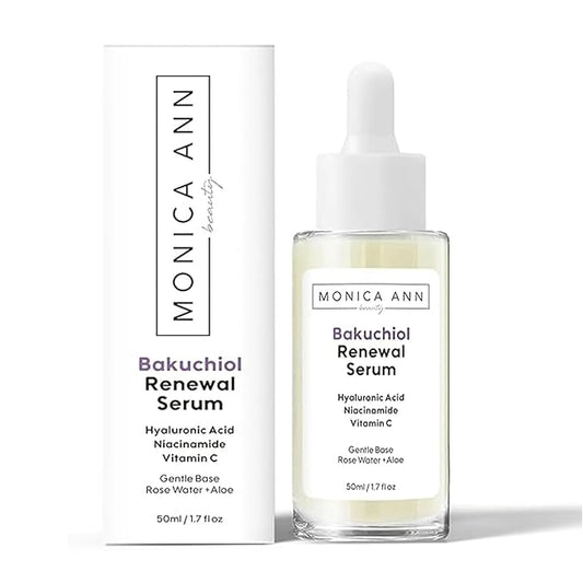 Bakuchiol Serum – Retinol Alternative with Hyaluronic Acid, Niacinamide & Vitamin C – Anti-Aging, Brightening, Hydrating Face Serum for Fine Lines & Wrinkles (1.7 fl oz)