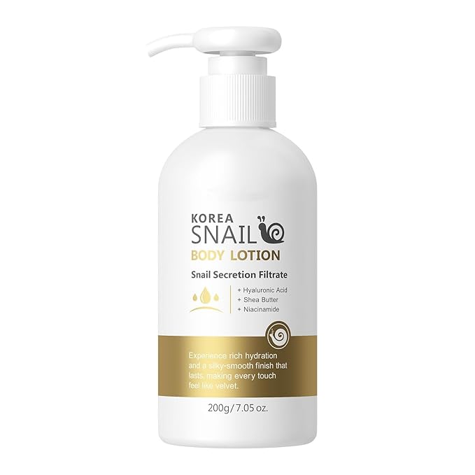 Snail Mucin Moisturizer - Body Lotion for Dry Skin, Smoother Skin, 24hr Moisture, Anti Age Firming Wrinkle Reduction Repair Snail Mucin Body Cream, Face Lotion & Skin Tightening Body Moisturizers
