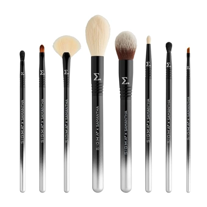 Sigma Beauty - Sigma x Samantha Ravndahl Brush Set - Includes 8 Makeup Brushes
