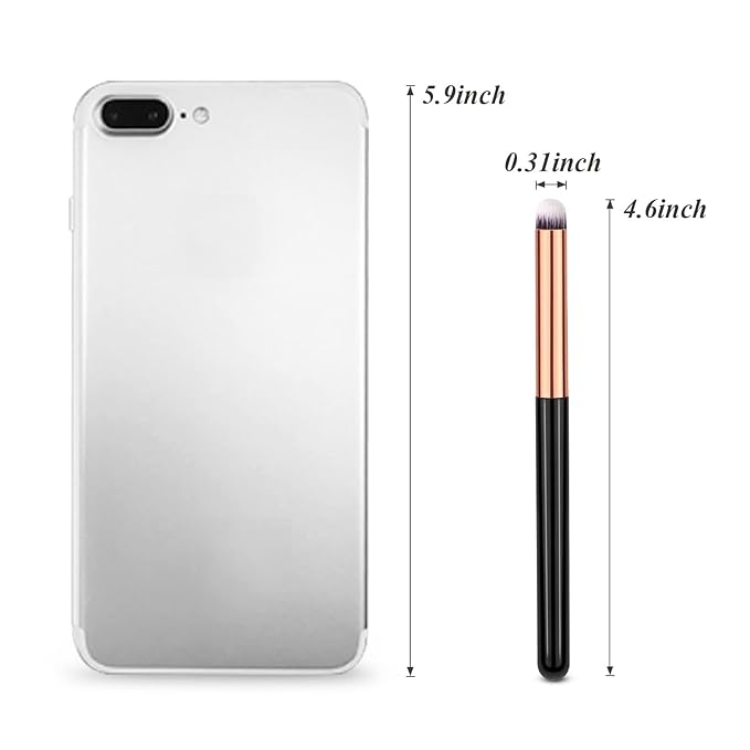 Eye Makeup Brushes Round Professional 3Pcs Concealer Eyeshadow Brush Set Can Blending Brushes for Card Making