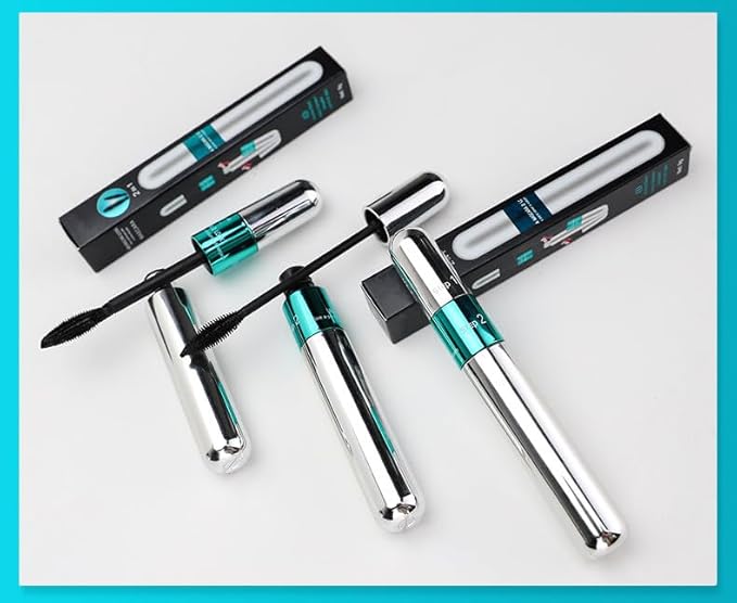 4d silk fiber mascara black volume and length，mascara 5x longer thickening and no clumping，long lash and waterproof