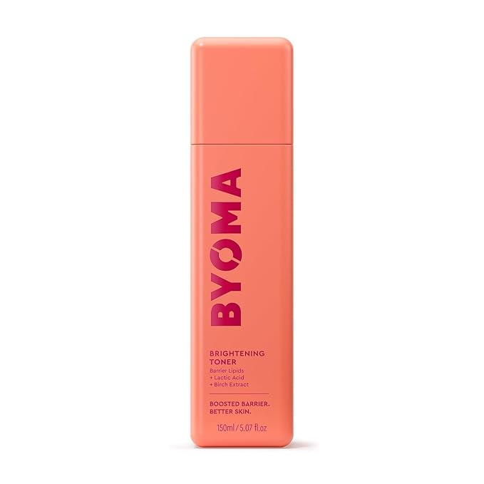 BYOMA Brightening Toner - Gently Exfoliating & Hydrating Facial Treatment with Lipids & Lactic Acid - Alcohol-Free for Barrier Repair - 5.07 Fl. Oz