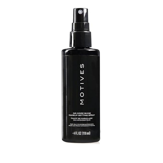 Motives® No More Shine Makeup Setting Spray: Controls Surface Shine, Absorbs Excess Oil for a Matte Finish - Long-Lasting Makeup Hold. (4 fl. oz.)
