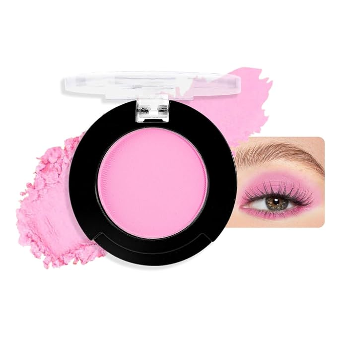 Monochrome Pressed Matte Eyeshadow Palette, Matte Pink Pressed Eyeshadow Waterproof Neutral Powder For Old Women, Mini Eyeshadow, Sombras Para Ojos, Talc, Paraben & Cruelty Free