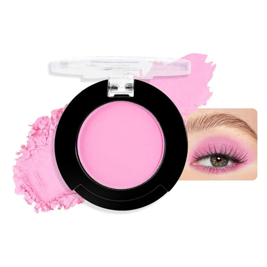 Monochrome Matte Eyeshadow Makeup Palette, Highly Pigmented Purple Pink Eyeshadow Palette, Matte Pressed Powder Eye shadow Makeup, Single Vegan Eye Shadow, Daily Evening Women Girls Eyeshadow Gift 4#