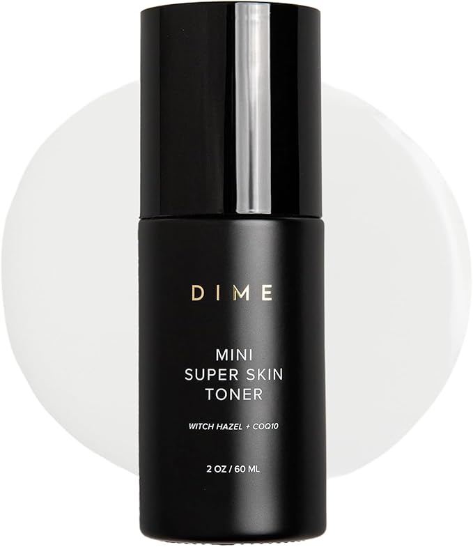 DIME Beauty Mini Super Skin Toner, Alcohol-Free Witch Hazel Toner, Travel-Size with Cucumber Extract, 2 oz / 60 ml