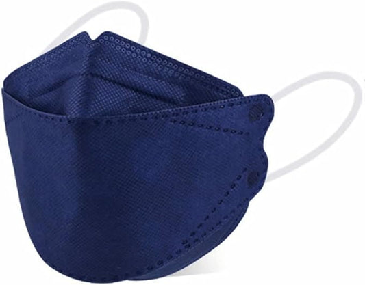 50 PCS Navy KF94 Face Masks -4Ply Breathable 3D Fàce Mẵsk for Adult,Navy Color