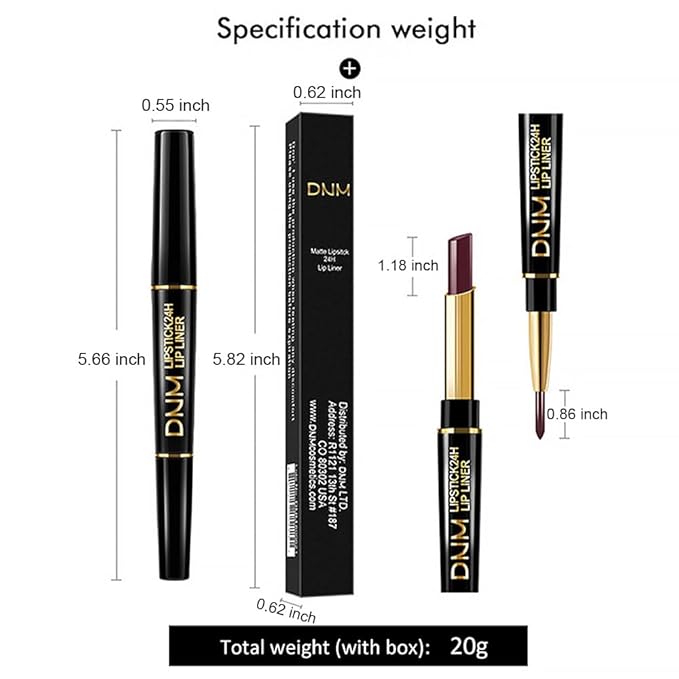 evpct 1Pcs Ruby Red Lip Liner and Lipstick Set Kit for Women Matte Lips Kit with Lip Liner Lip Stains Long Lasting Waterproof 24 Hour Lipstick and Lip Liners Combo Lipliners Pencil Set 01#