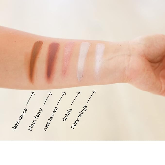 Lauren Brooke Cosmetiques Cream Eyeshadow | Natural Organic Eye Makeup, Richly Pigmented Creme Eyeshadow For Women (Rose Brown Shimmer)