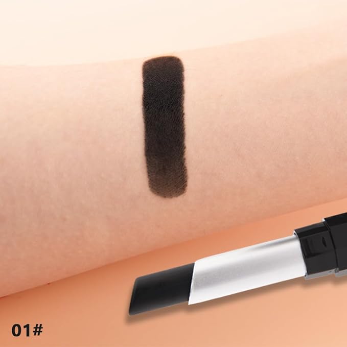 Black Matte Creamy Lipstick for Women, Longwear Lips Gloss & Face Paint Stick, Lip Stick Stain Long Lasting Waterproof Effortless Application Full Coverage Velvet Gloss for Party, Halloween Makeup 01#