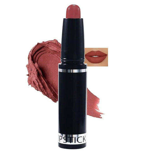 Nude Brown Matte Lipstick Crayon Pencil Set,Velvet Lip Stick for Women 24 Hour Long Lasting Waterproof Lip Liner,Magic Lipstick 24 Hours Original Lip Liner Makeup Stain Long Lasting Waterproof