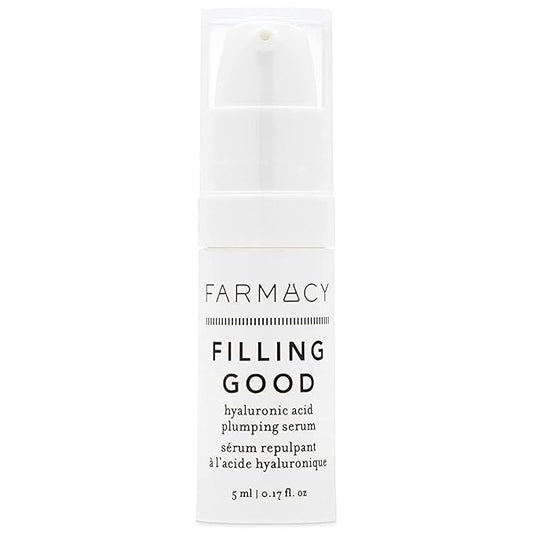 Farmacy Filling Good Hyaluronic Acid Serum for Face - Anti Aging Skin Care + Hydrating Face Serum - Plumps, Smoothes & Helps to Visibly Improve Skin Firmness for a Youthful Complexion (5ml)