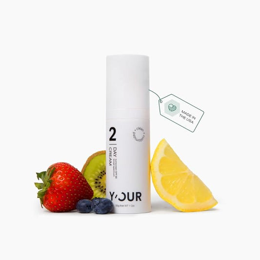 Y’OUR Soothing Day Cream- Daily Facial Moisturizer SPF30 with Vitamin C, Lightweight & Reduce Acne Scar, Non Comedogenic, For Acne Prone Skin, 1.oz
