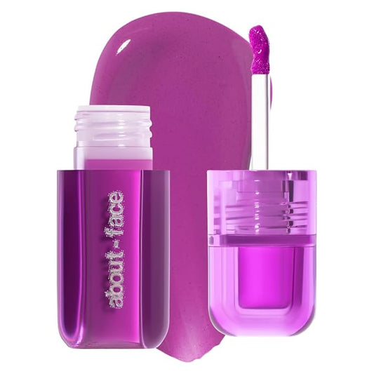 about-face Blush Rush Liquid Blush – Hydrating, Buildable Formula with Jojoba Oil, Hyaluronic Acid, and Squalane – Long-Lasting Dewy Finish – Vegan & Cruelty-Free(Jump Start – Vivid Lilac)