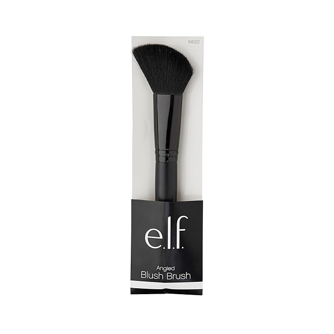 e.l.f. Angled Blush Brush, Face Makeup Brush For A Sculpted Look, Great For Cream, Liquid Or Powder Blush, Bronzers & more, Vegan & Cruelty-Free