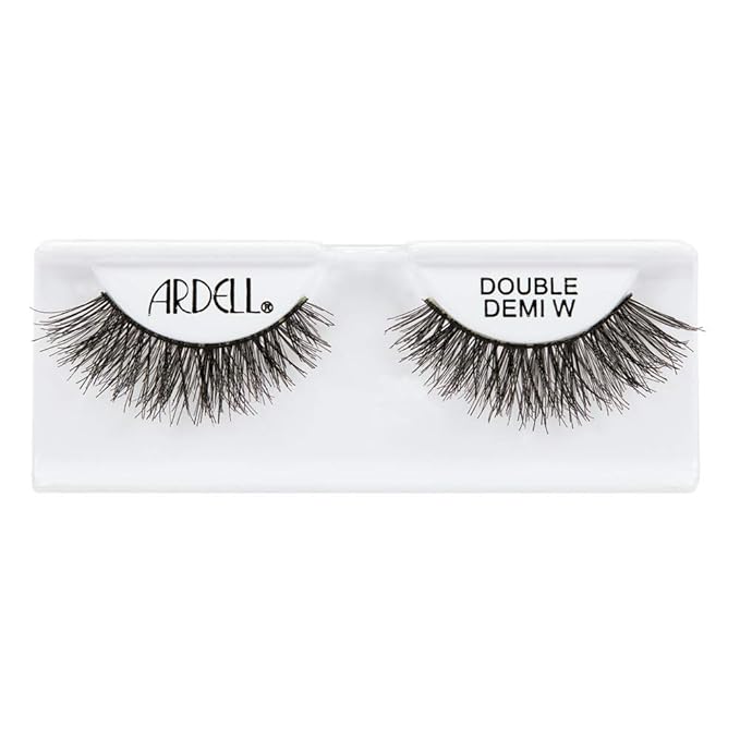 Ardell Double Up False Eyelashes – Double Demi Wispies Strip Lashes, Wispy Dramatic Look, Reusable Fake Lashes for Women, 4 Pairs