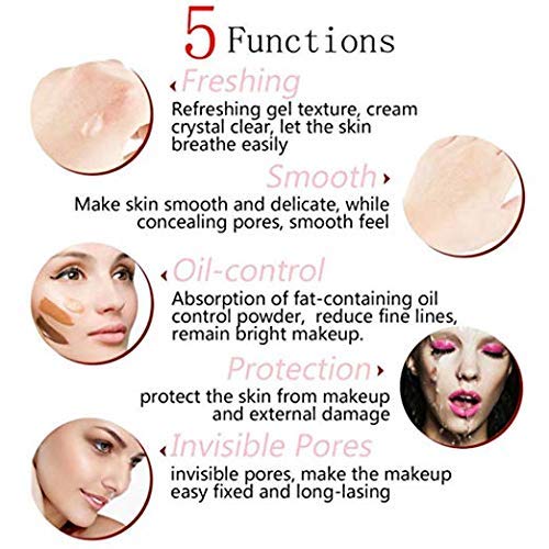 BestLand 5PCS Liquid PHOERA Foundation Set Matte Liquid Full Coverage Oil Control Breathable Invisible Cover Concealer with Face Primer, Foundation Brush, Makeup Sponge (102 Nude)