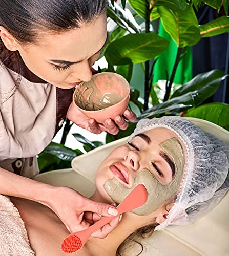 Silicone Face Mask Brush, Face Scrubber for Gentle Exfoliating & Hairless Moisturizers Applicator Tools for Apply Mud, Clay, Charcoal Mixed Mask, Cream, Lotion