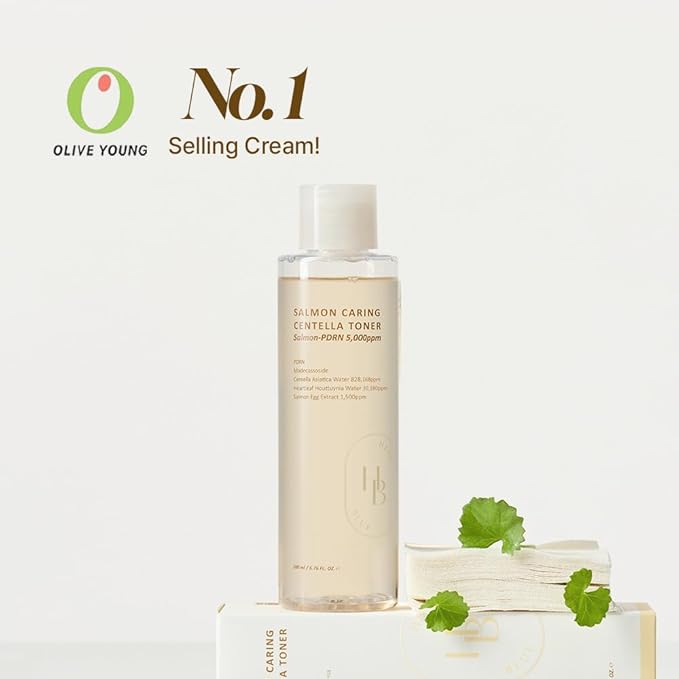 Salmon Caring Centella Toner - Salmon PDRN, pH 5.5, Salmon Egg Extract, Centella, Madecassoside, Restore and Rejuvenate, Refine Skin Texture, Low Irritation, Korean Skincare, K-Beauty