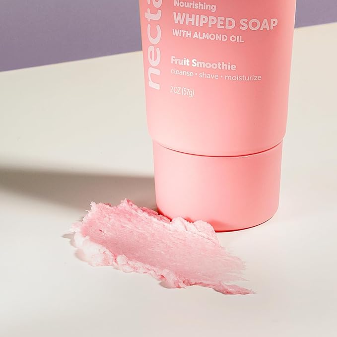 Nectar Bath Treats Whipped Soap and Shave Butter, Travel Size (2 Ounce, Fruit Smoothie)