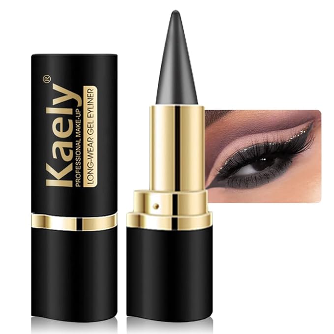 evpct 1Pcs Grey Gel Eyeliner Pencil Eye Black Face Paint Stick Makeup Set Waterproof Matte Cream Crayon Eyeliner Pencil Set Cat Eye Liners Eyeshadow Guide delineador de ojos contra el agua