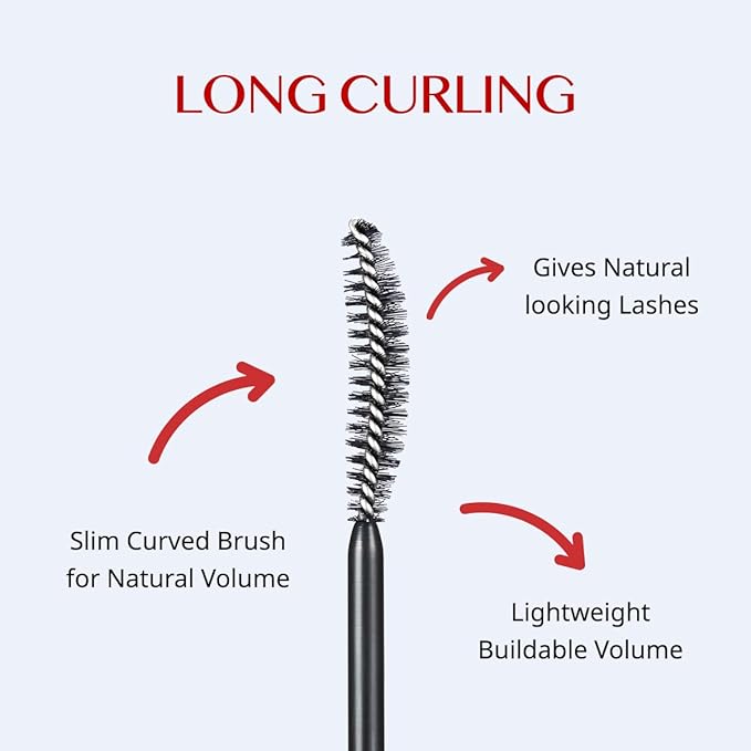 CLIO Kill Lash Superproof Mascara, Waterproof Mascara Black, Lengthening & Lifting for Defined Eyelash, Long-Lasting, Clump & Smudge-Free, for Sensitive Eyes, Korean Makeup Beauty (001 Long Curling)