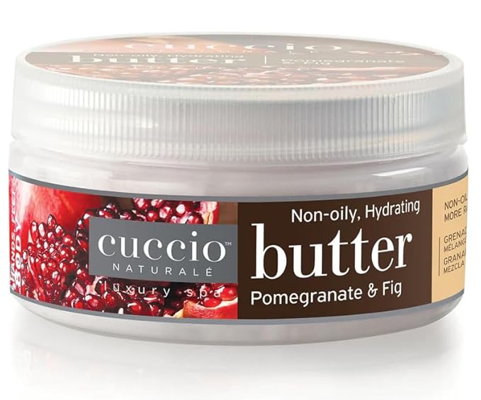 Cuccio 4 Piece Spa To Go Kit – Pomegranate & Fig – Complete Skincare Set for Exfoliation, Hydration, and Revitalization
