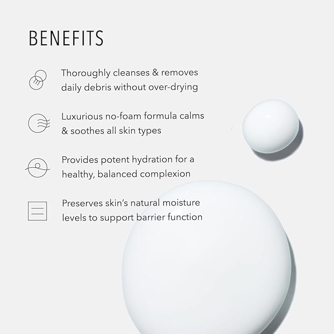 HydroPeptide Cashmere Cleanse, Facial Rose Milk, Clean & Balance Skin's Natural Oils, 6.76 Ounce