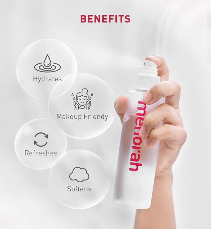 menorah Skincare - Hydrating Spray - with Rice and Prebiotic, Toner, Soothing Facial Spray, Trouble Care, Moisture Balance, Refreshing, Purifying, Calming, All Skin Types