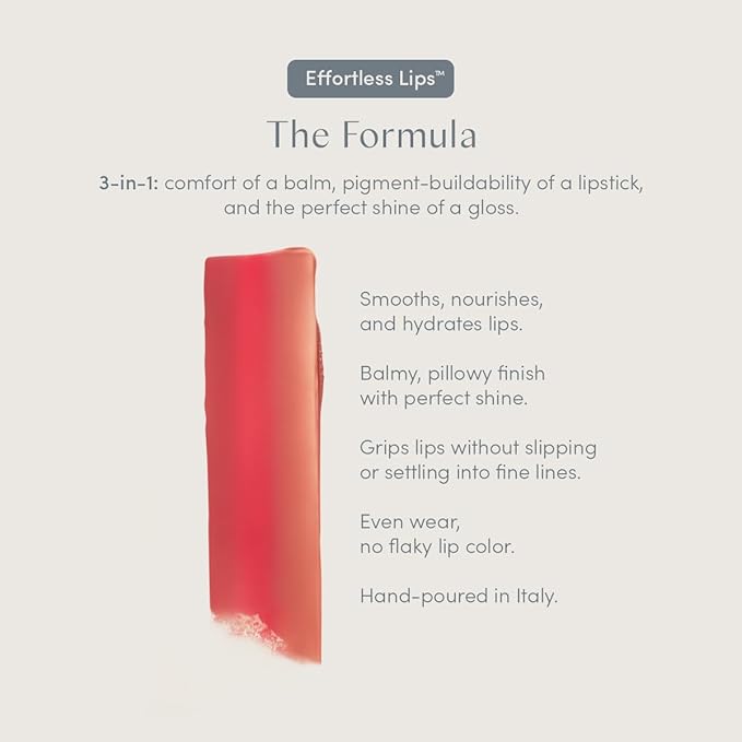 Effortless Lips 3-in-1 everyday sheer-buildable lip formula (Rose, 0.06oz)