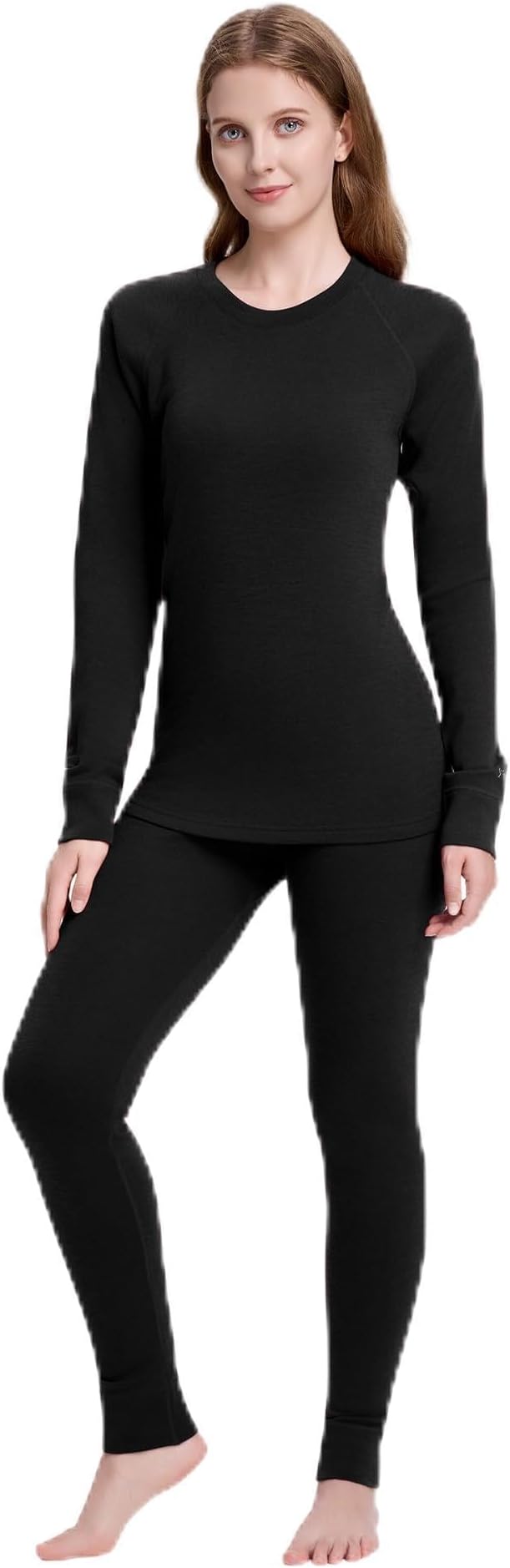 Women's 100% Merino Wool Base Layer Sets - Light and Midweight Thermal Underwear Gifts Pack with Wool Beanie