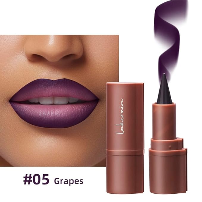 3PCS 2-in-1 Lip Liner and Lipstick Set - Matte Nude, Dark Brown, and Red Gradient Lip Liner Combo | Long Lasting, High Pigment, Waterproof Lip Pencil Set for Women