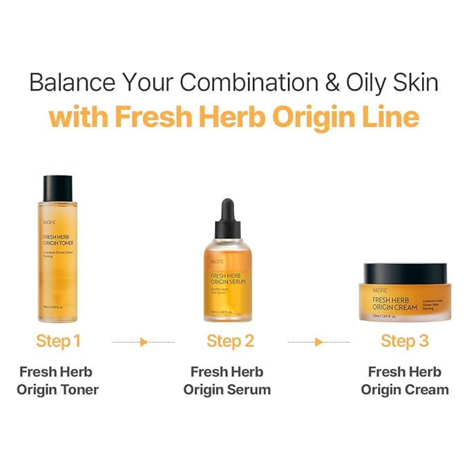 NACIFIC Fresh Herb Origin Serum – Double Layer Bi-Phase Face Serum with GD 7 Complex for Oily & Combination Skin – Vegan, Gentle, Hydrating Vitamin & Botanical Oil Formula – 50ml / 1.69 fl.oz