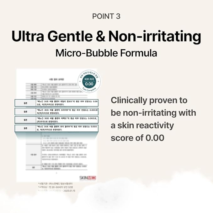 MENOKIN Cotton Cloud Bubble Cleanser [Perfect] EGF Skin Repair, Remove Impurities, Low pH for Sensitive Skin, Hydrating & Non-Stripping, Gentle Face Wash, Foaming bubbles, Korean Skincare 5.07 fl oz
