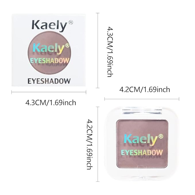 Matte Mauve Taupe Eye Shadow Palette Makeup For Older Women, Matte Single Monochrome Eyeshadow, Mini Single Pressed Pigmented Waterproof Sombras Para Ojos, Vegan, Talc, Paraben&Cruelty Free