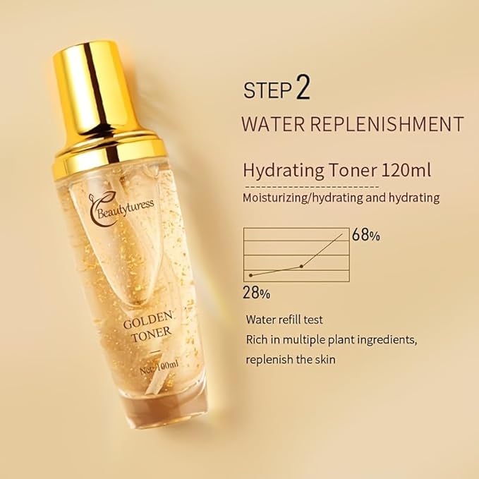 Snail Mucin Facial Skincare Kit for Women, Suitable for All Skin Types - Deep Moisturizing & Nourishing with Collagen, Ideal Christmas Gift - Anti-aging Skin Care Set