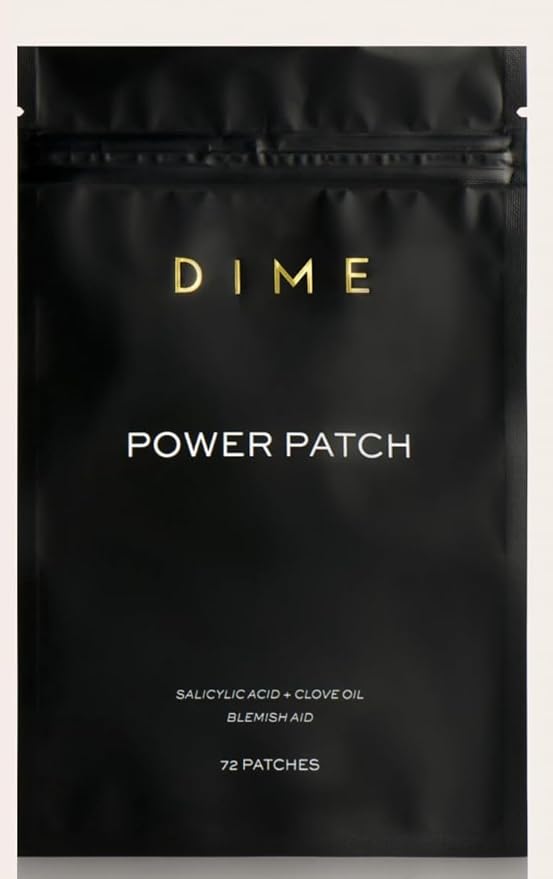 DIME Beauty Power Patch, 72 Count - Hydrocolloid Pimple Patches, Zit Spot and Blemish Aid with Salicylic Acid, Vitamin A, and Clove Oil