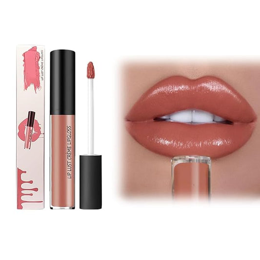 12 Colors Cream Texture Lipstick, 2026 Upgrade 12 Colors Lips Staining Lip Oil Long Lasting Lip Gloss Natural Non-Stick Non-Fading Liquid Lipstick, Hydrating Lip Tint Waterproof LipStain (#8)