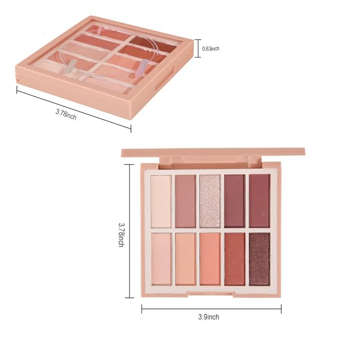 Neutral Natural Eye Shadow Palette,Matte Nude Pink Brown Naked Cream Eyeshadow Palette,Make Up Pallets for Women Natural Eyeshadow for Eyes Long Lasting Naturing-Looking