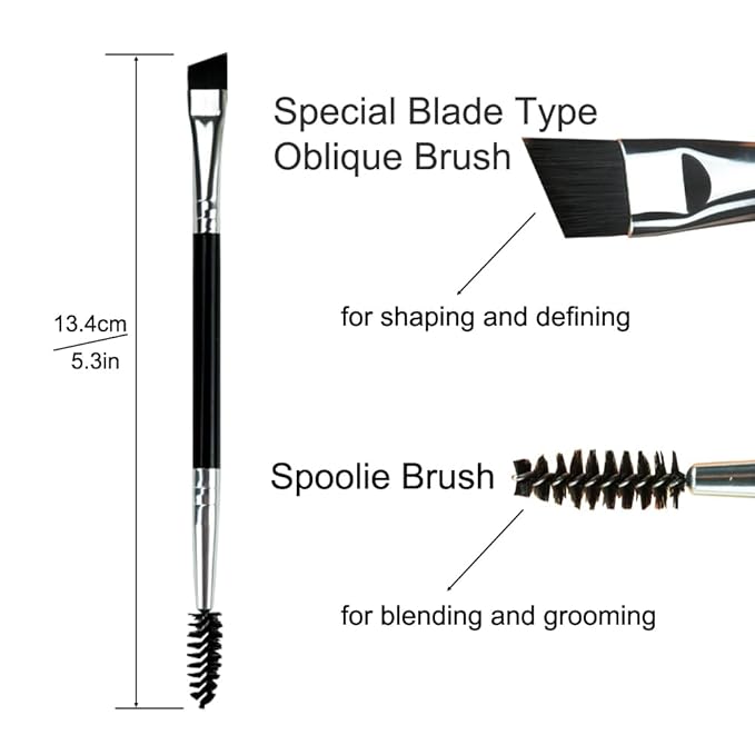 Upgraded Eyebrow Stamp Pencil Kit - Waterproof Eyebrow Pen, Black Eyeliner, Pomade, Customized Blade Brush and Razor