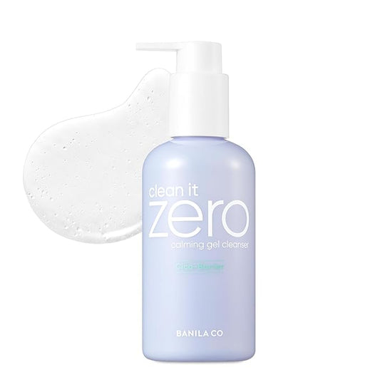BANILA CO Clean It Zero Calming Gel Cleanser | Cica & Amino Acid Complex for Gentle Hydration | Vegan & Hypoallergenic | Korean Facial Cleanser for Sensitive Skin (200ml / 6.76 fl oz)