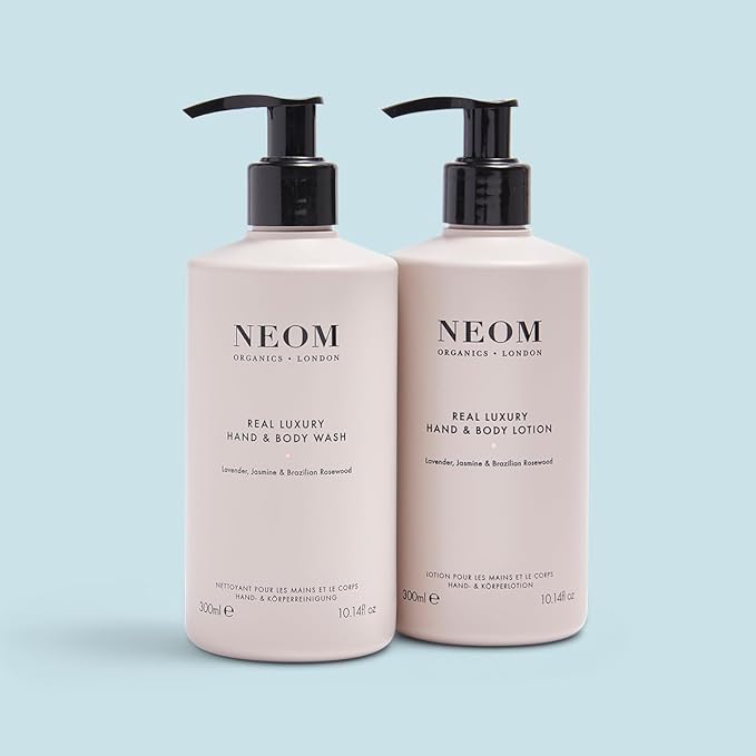 Neom – Real Luxury Hand & Body Lotion, 300ml | Lavender, Rosewood & Jasmine | Nourish and Soften