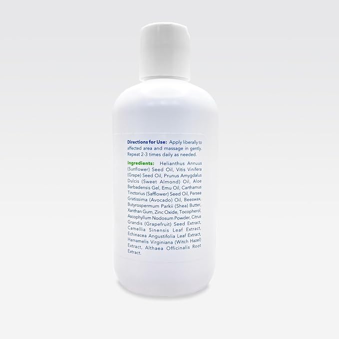 Emu Oil Infused Hand Lotion – Deep Moisturizing Cream for Dry & Cracked Hands Skin Relief – Perfect for Women, Men, and Travel | Natural Lotion with Shea Butter and Natural Oils - 8 oz