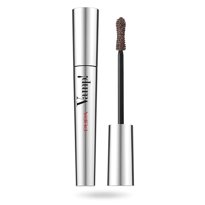PUPA Milano Vamp! Mascara-For Voluminous And Dramatic Eyelashes-Max Lengthening And Defining Formula Adds Impact-Boost Your Eye Allure With Long,Thick Lashes-200 Chocolate Brown-0.32 Oz,I0111593
