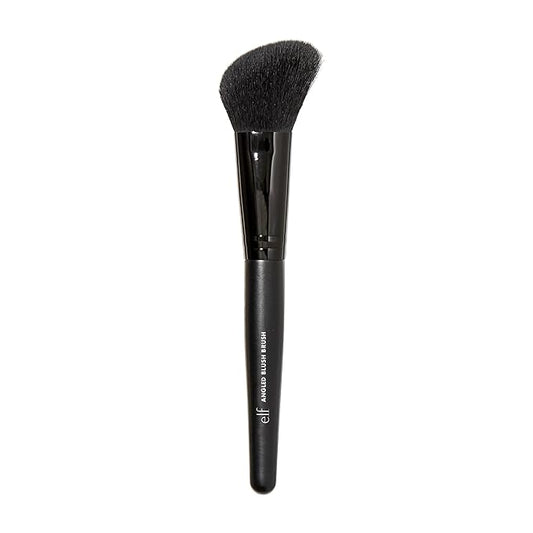 e.l.f. Angled Blush Brush, Face Makeup Brush For A Sculpted Look, Great For Cream, Liquid Or Powder Blush, Bronzers & more, Vegan & Cruelty-Free