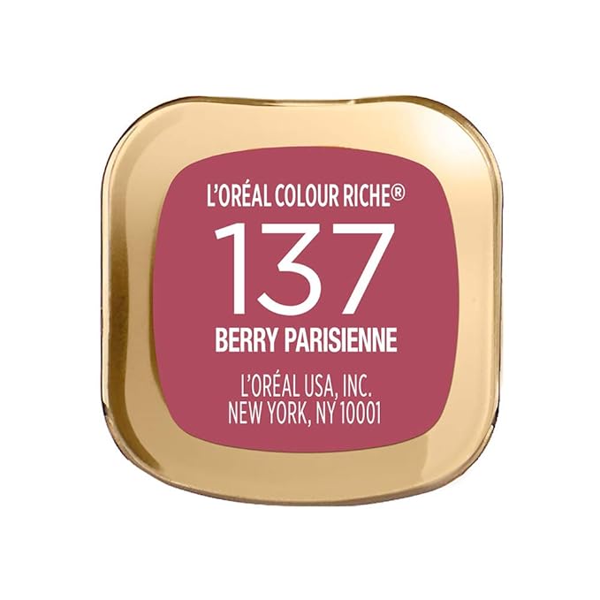 L'Oreal Paris Colour Riche Original Creamy, Hydrating Satin Lipstick with Argan Oil and Vitamin E, Berry Parisienne , 1 Count