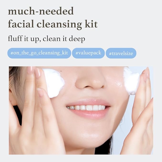 NOONI 2-in-1 Much Needed Facial Cleansing Kit - Marshmallow Whip Maker & Face Cleanser | Gentle Deep Cleanser For Skincare, Rich Foam Maker For Face Wash, Gift, Remove Impurities, for All Skin Types