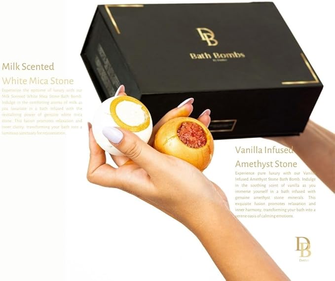 Bath Bombs, 6PC Luxury Gift Set, Girls Gifts, Mothers day Surprise, Valentines Day, Relaxing Kit, Bath Bombs for Women, Organic, Non Toxic, for Sensitive Skin, Natural, Lavender, Essential Oils & Salt