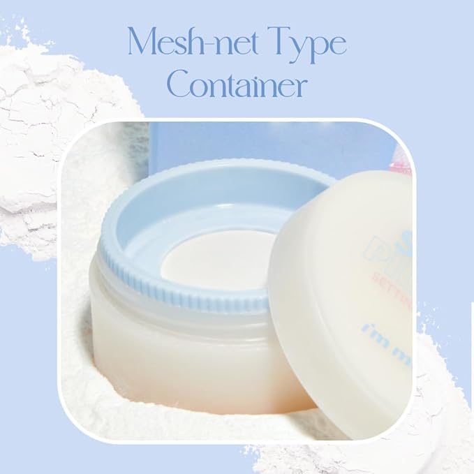 I'M MEME Setting Powder - Skin Pillow | Matte Finish, Skin-Smoothing Effects, Oil-controlling Setting Powder, K-beauty, Translucent, Oily Skin, Blurring, Sebum Absorbing